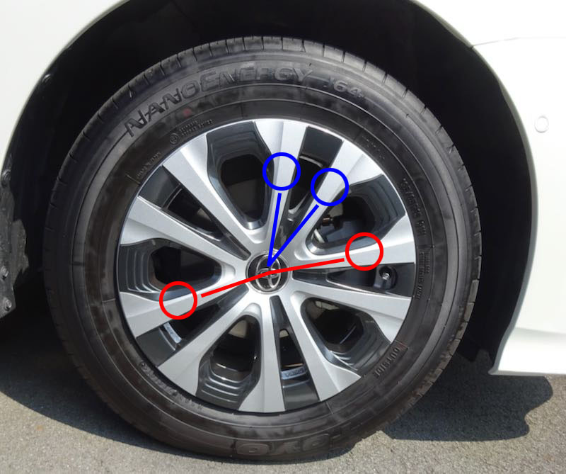 ホイールカバー装着タイヤ