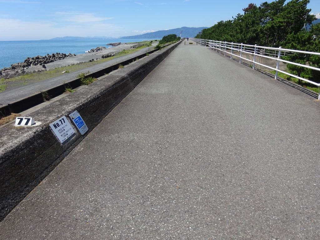 8kmから9kmへの長い直線 ひたすら堪える区間