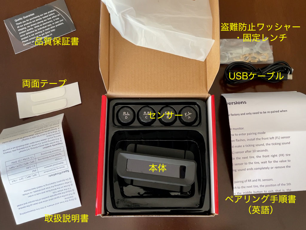 パッケージ内容