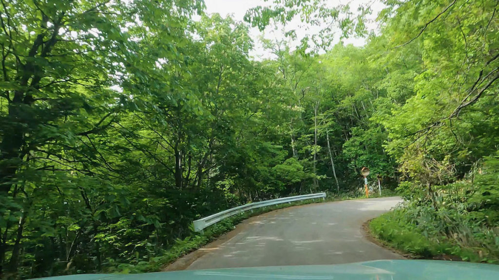 3連続の1番目のヘアピンカーブ入口