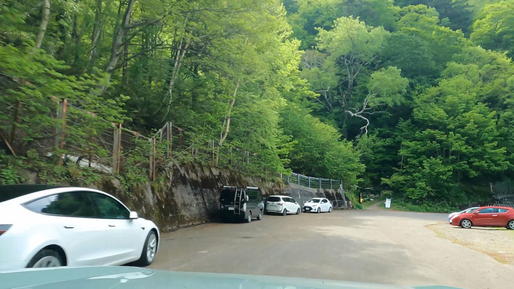 焼岳新中の湯登山口